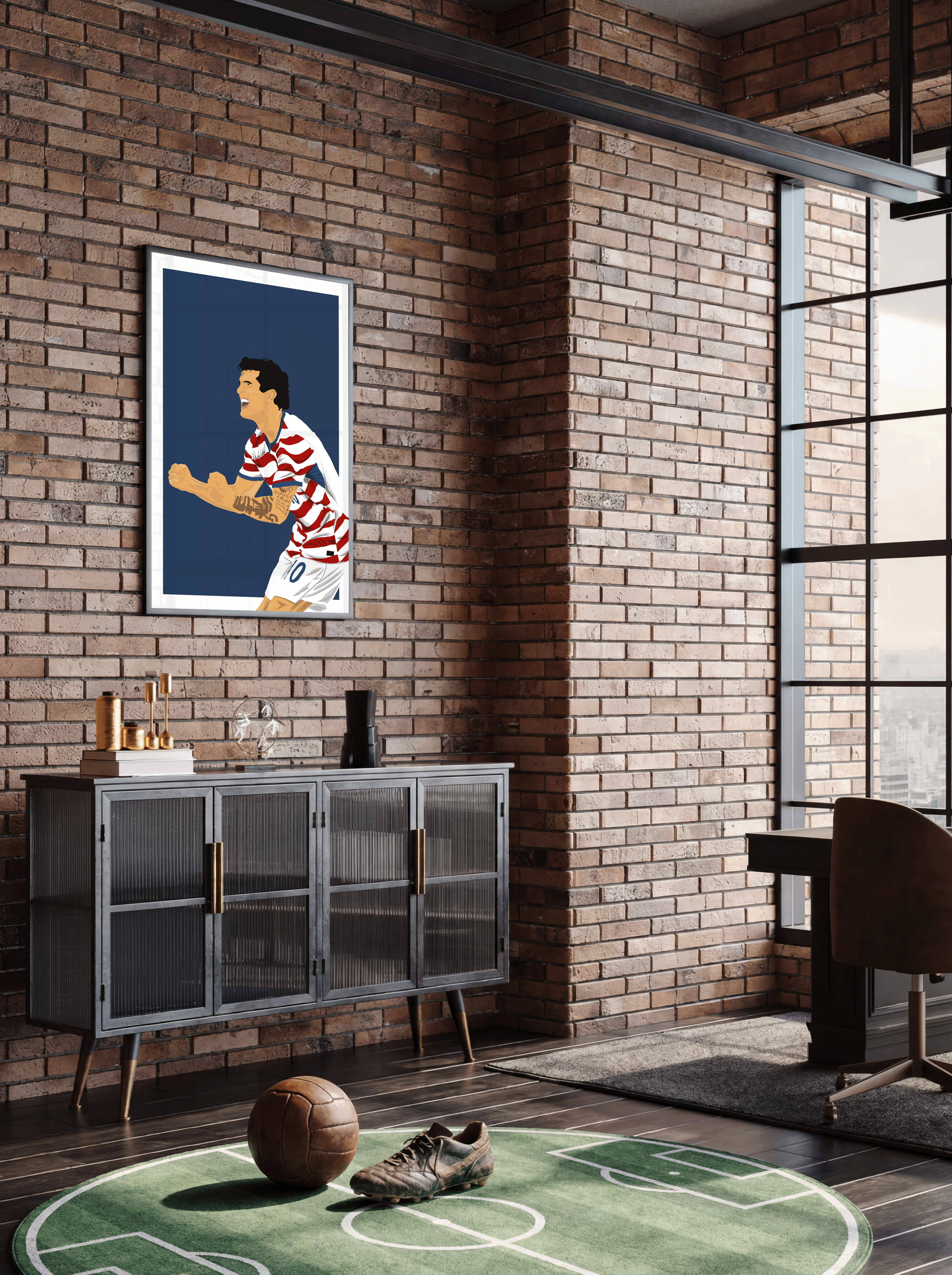 Christian Pulisic - USA Illustration Poster