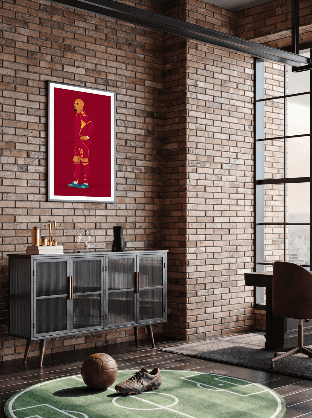 Donyell Malen - AS Roma Illustration Poster