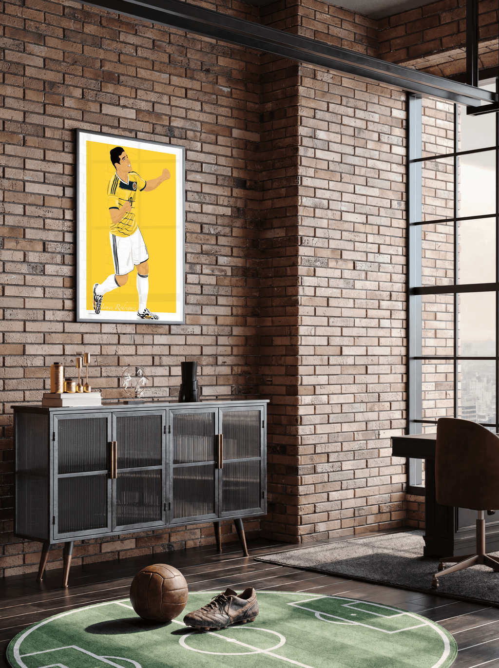 James Rodriguez - Colombia Illustration Poster