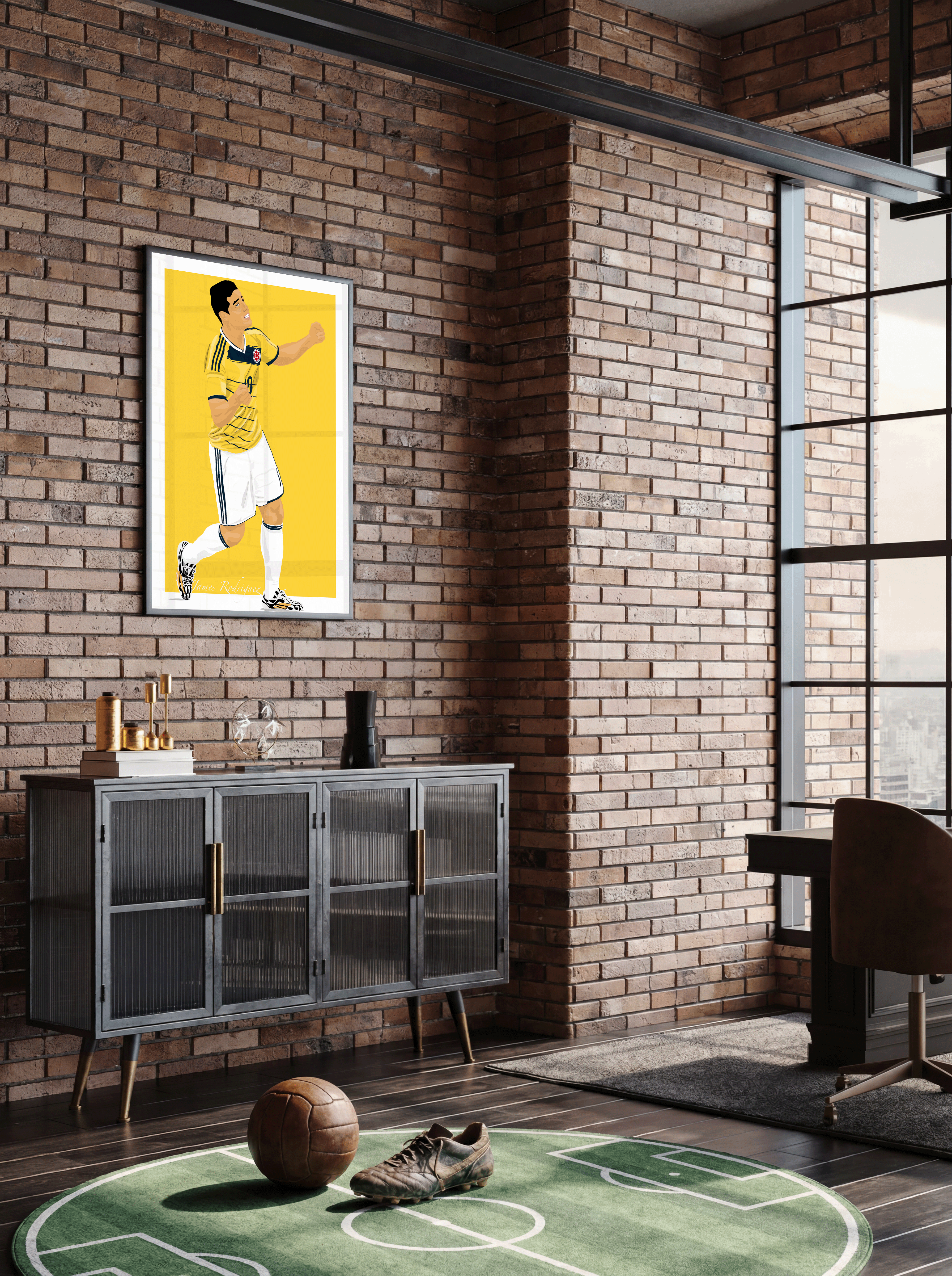 James Rodriguez - Colombia Illustration Poster