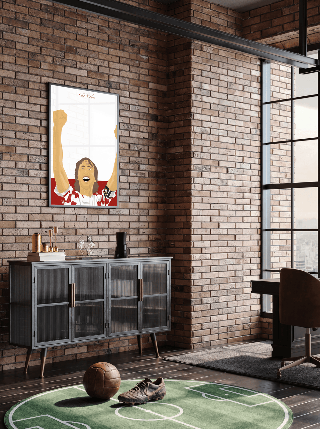 Luka Modric - Croatia Illustration Poster