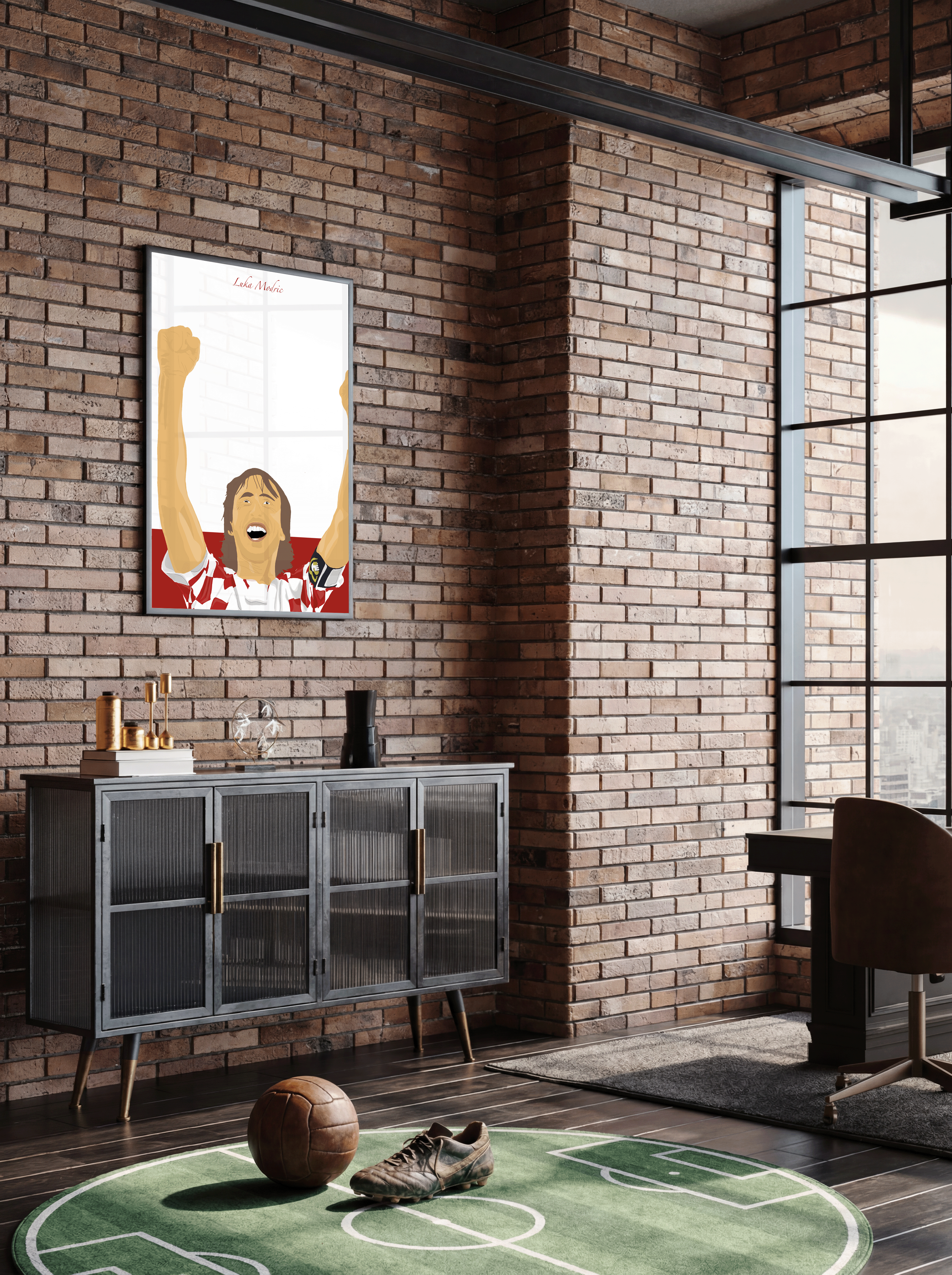 Luka Modric - Croatia Illustration Poster