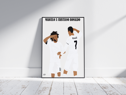 Marcelo x Cristiano Ronaldo Poster