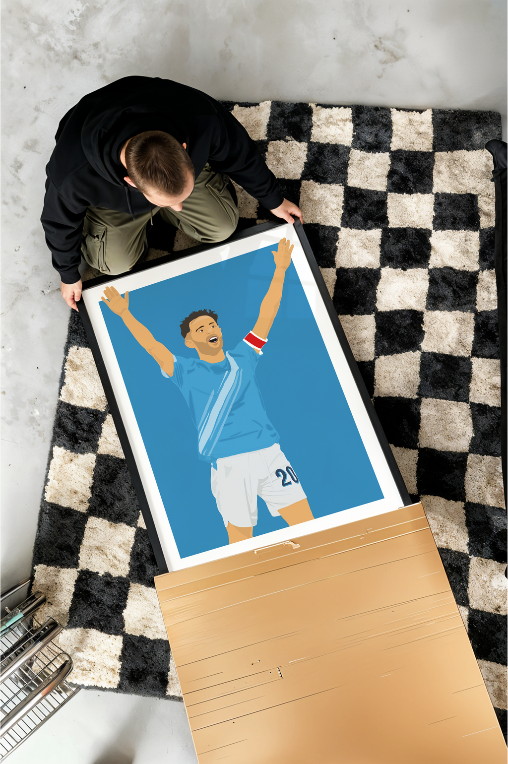 Bernardo Silva - Manchester City Illustration Poster