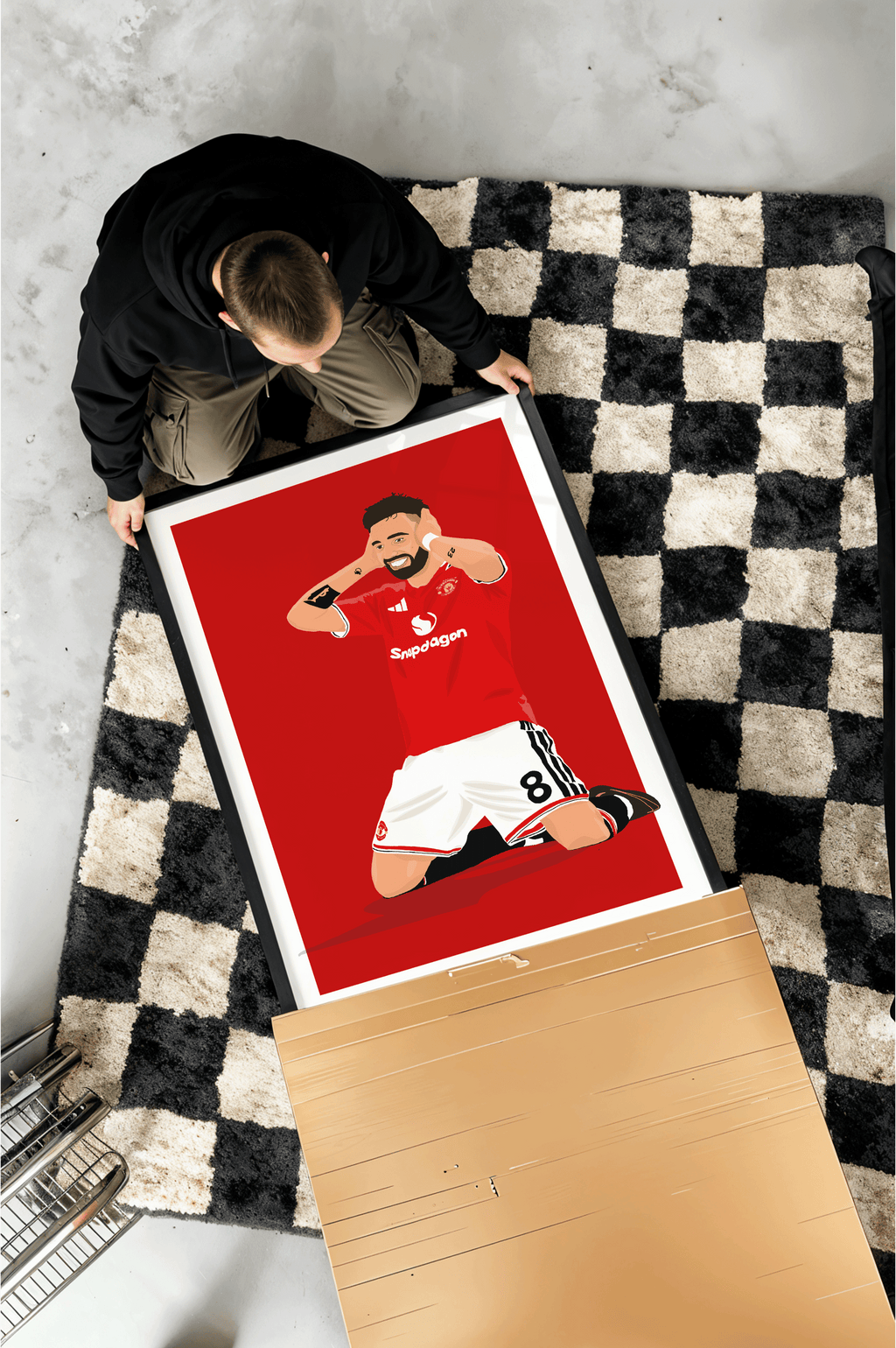 Bruno Fernandes - Manchester United Illustration Poster