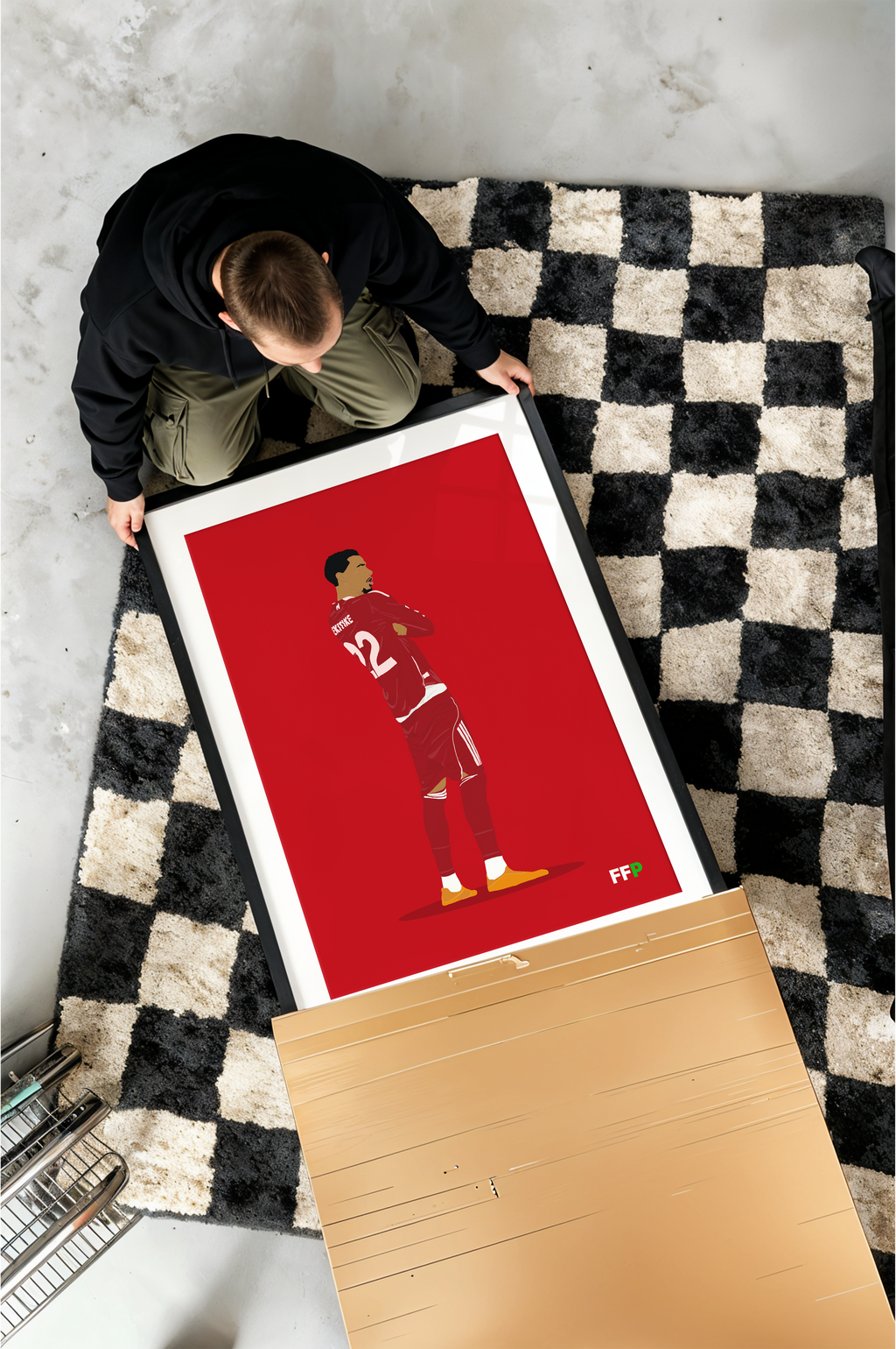 Hugo Ekitike - Liverpool Illustration Poster