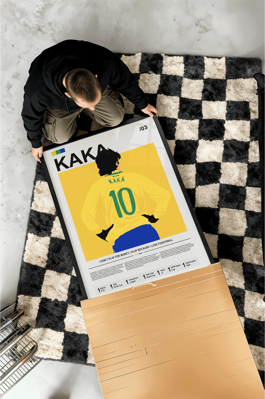 Ricardo Kaka Bio - Brazil Illustration Poster