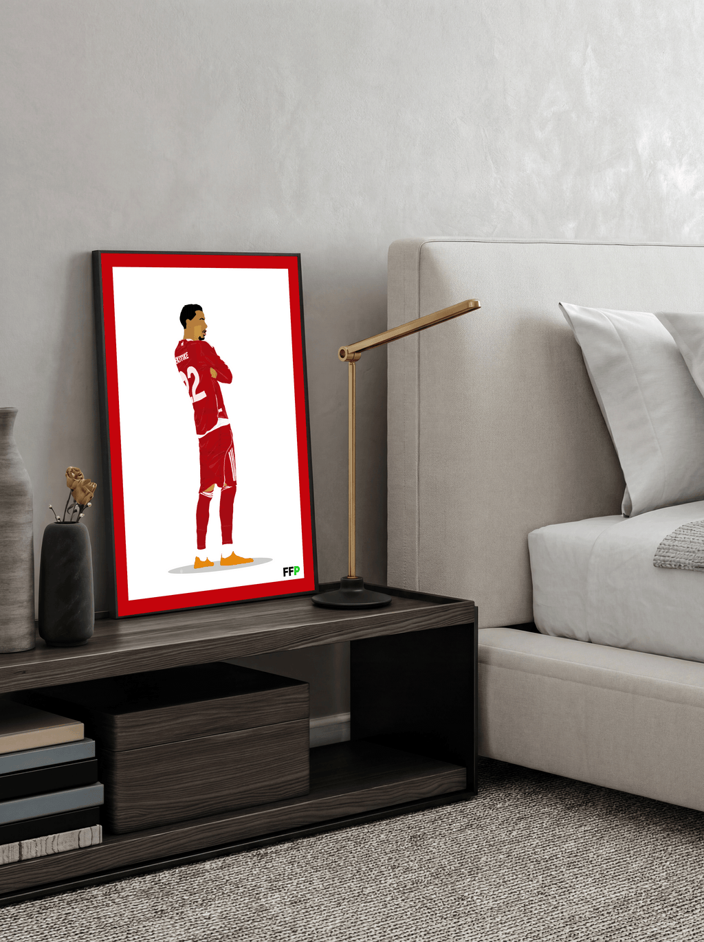Hugo Ekitike - Liverpool Illustration Poster