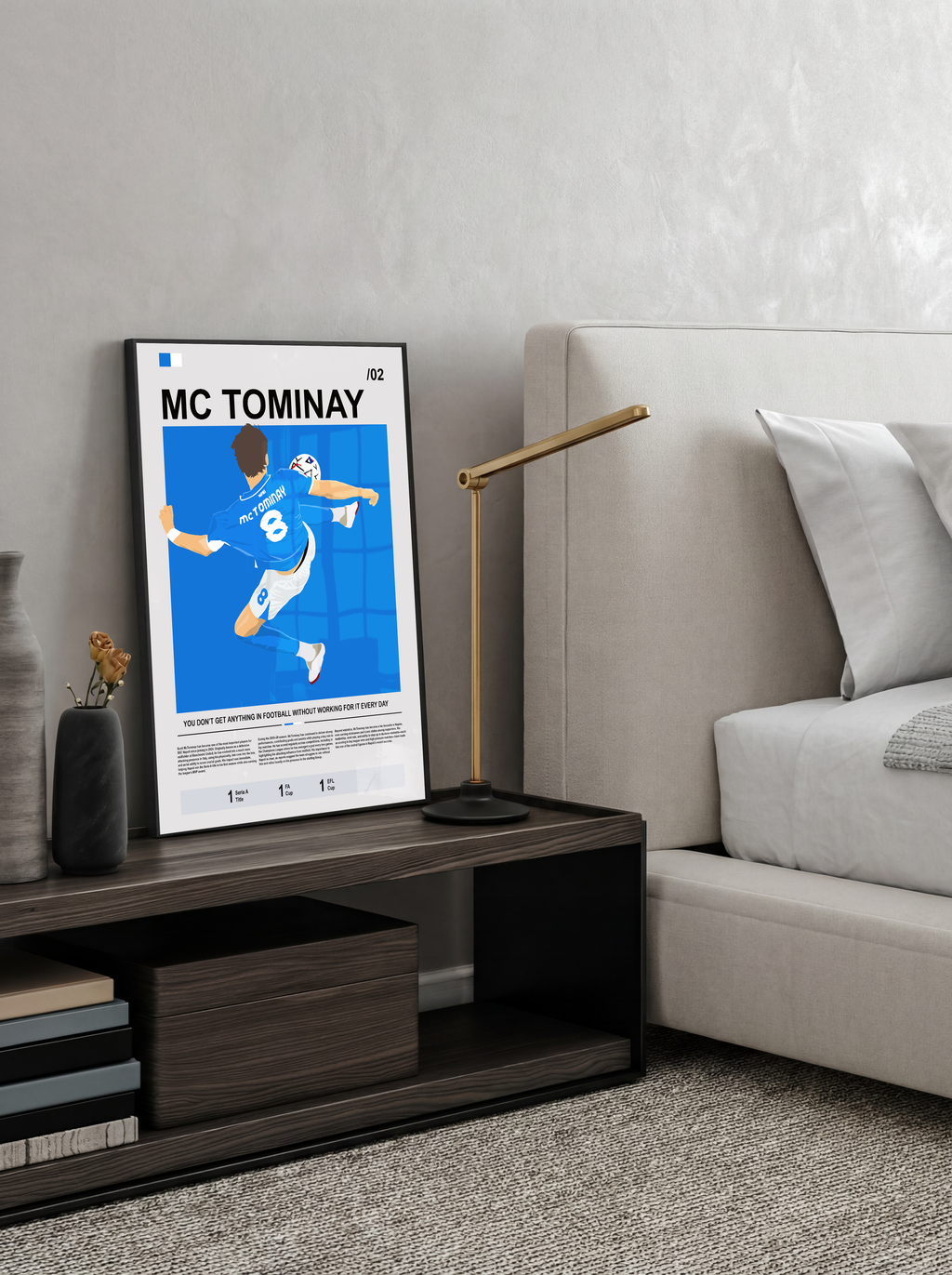 Scott McTomminay - Napoli Bio Illustration Poster