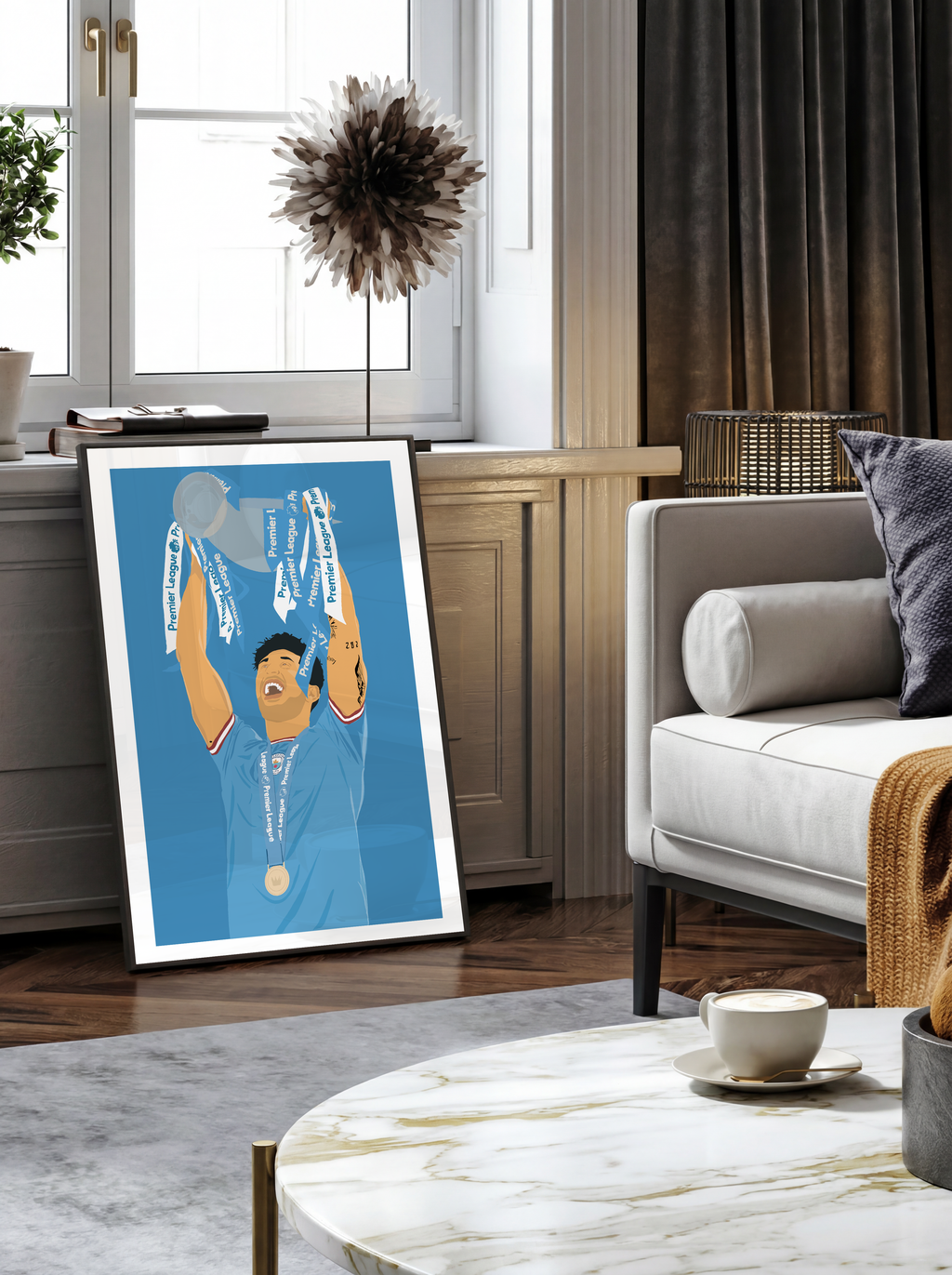 John Stones - Manchester City Illustration Poster