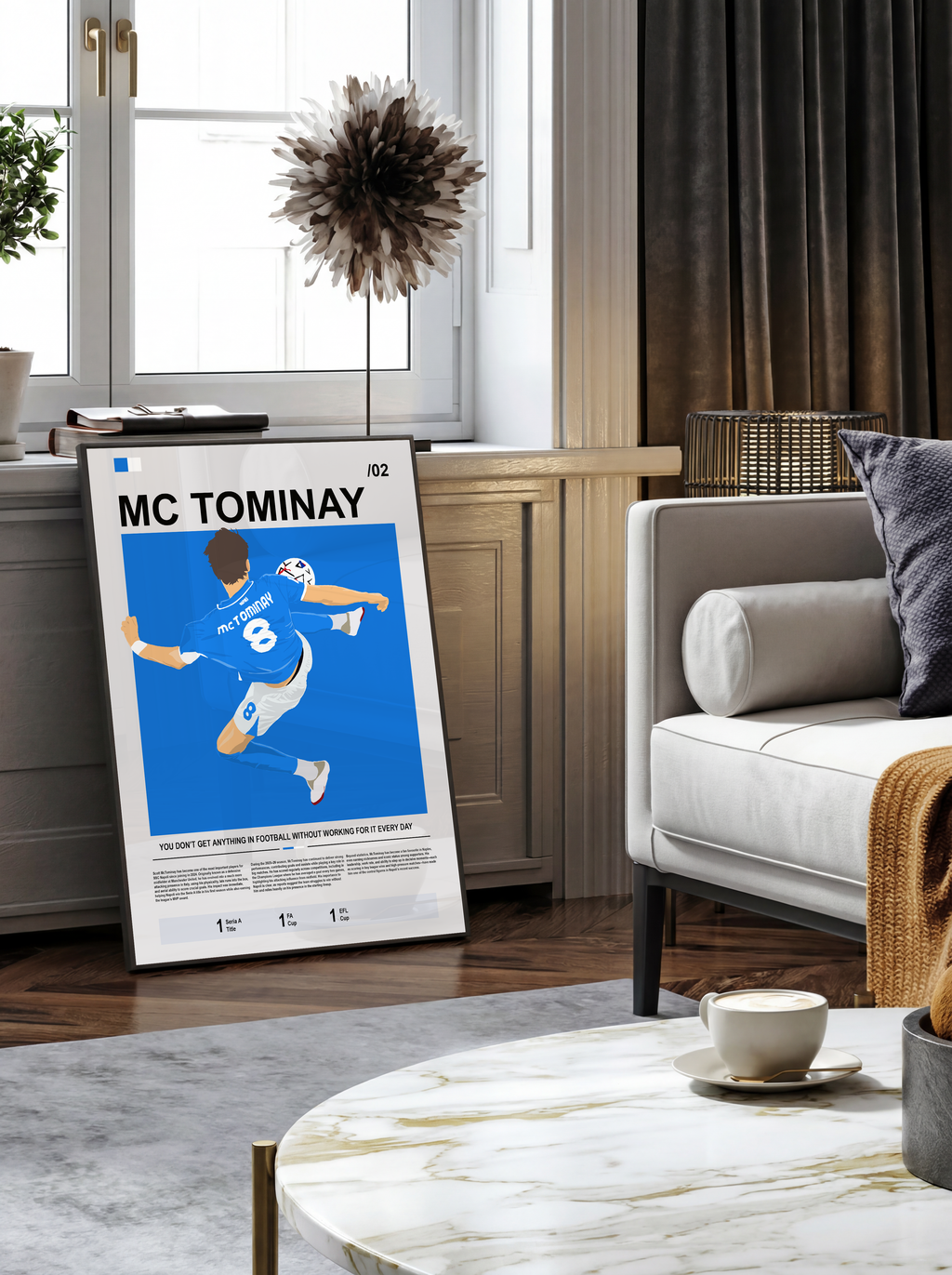 Scott McTomminay - Napoli Bio Illustration Poster