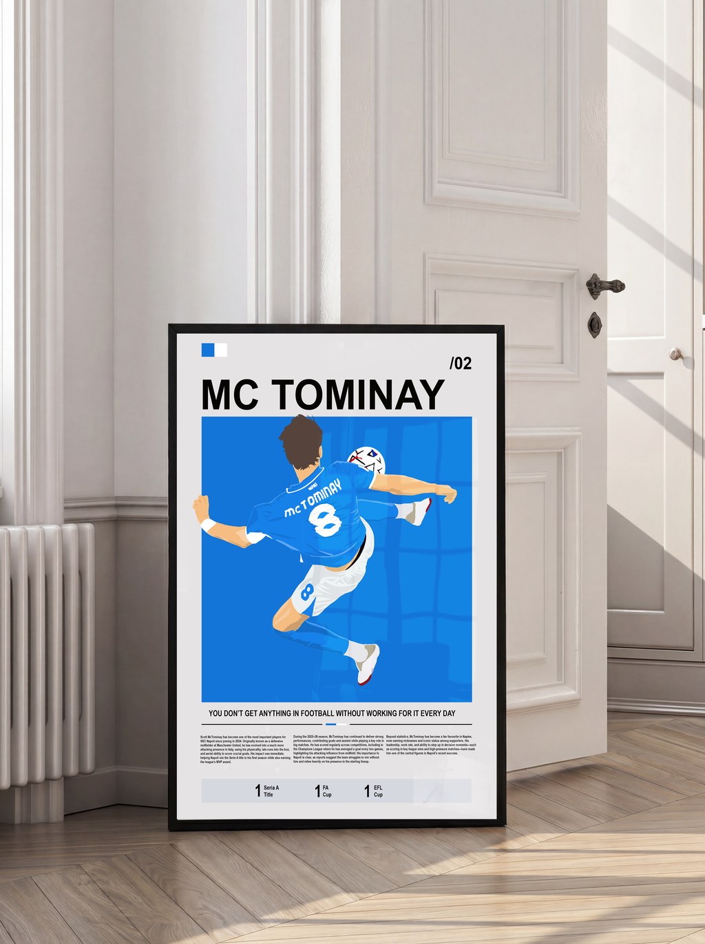 Scott McTomminay - Napoli Bio Illustration Poster