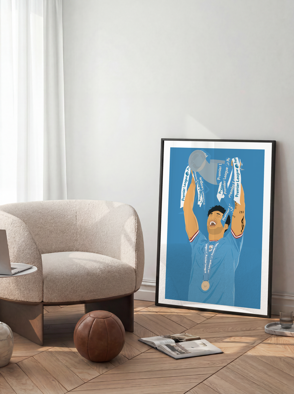 John Stones - Manchester City Illustration Poster