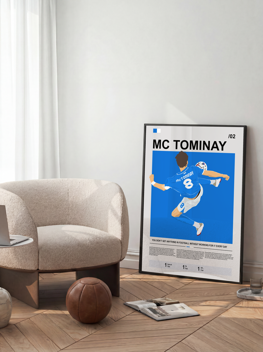 Scott McTomminay - Napoli Bio Illustration Poster