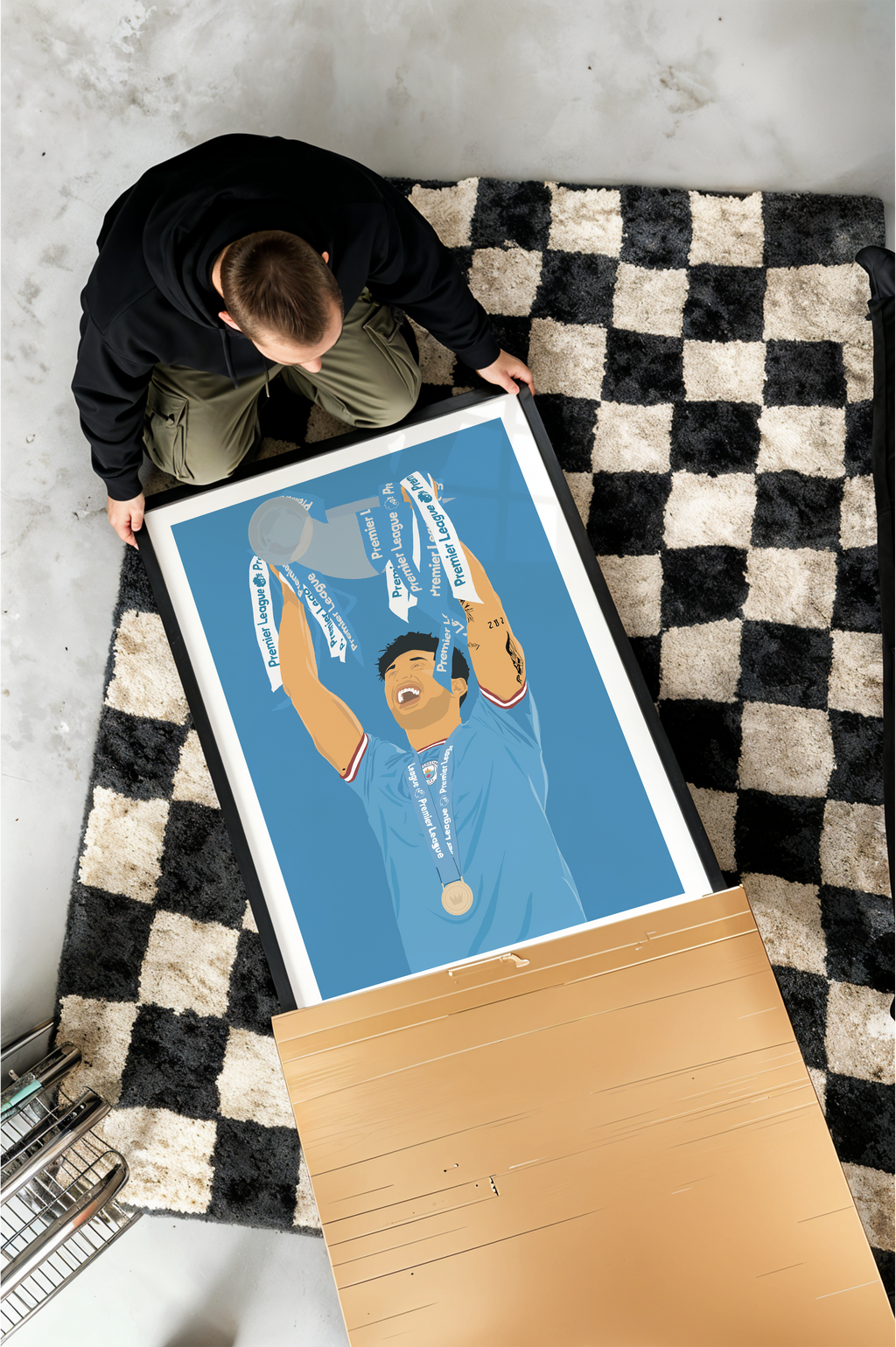 John Stones - Manchester City Illustration Poster