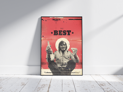George Best Retro Poster