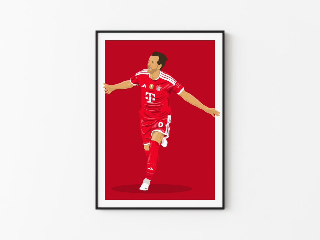 Harry Kane - Bayern Munich Illustration Poster