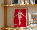 Harry Kane England Poster | Hand-Drawn Illustration | World Cup Football Art