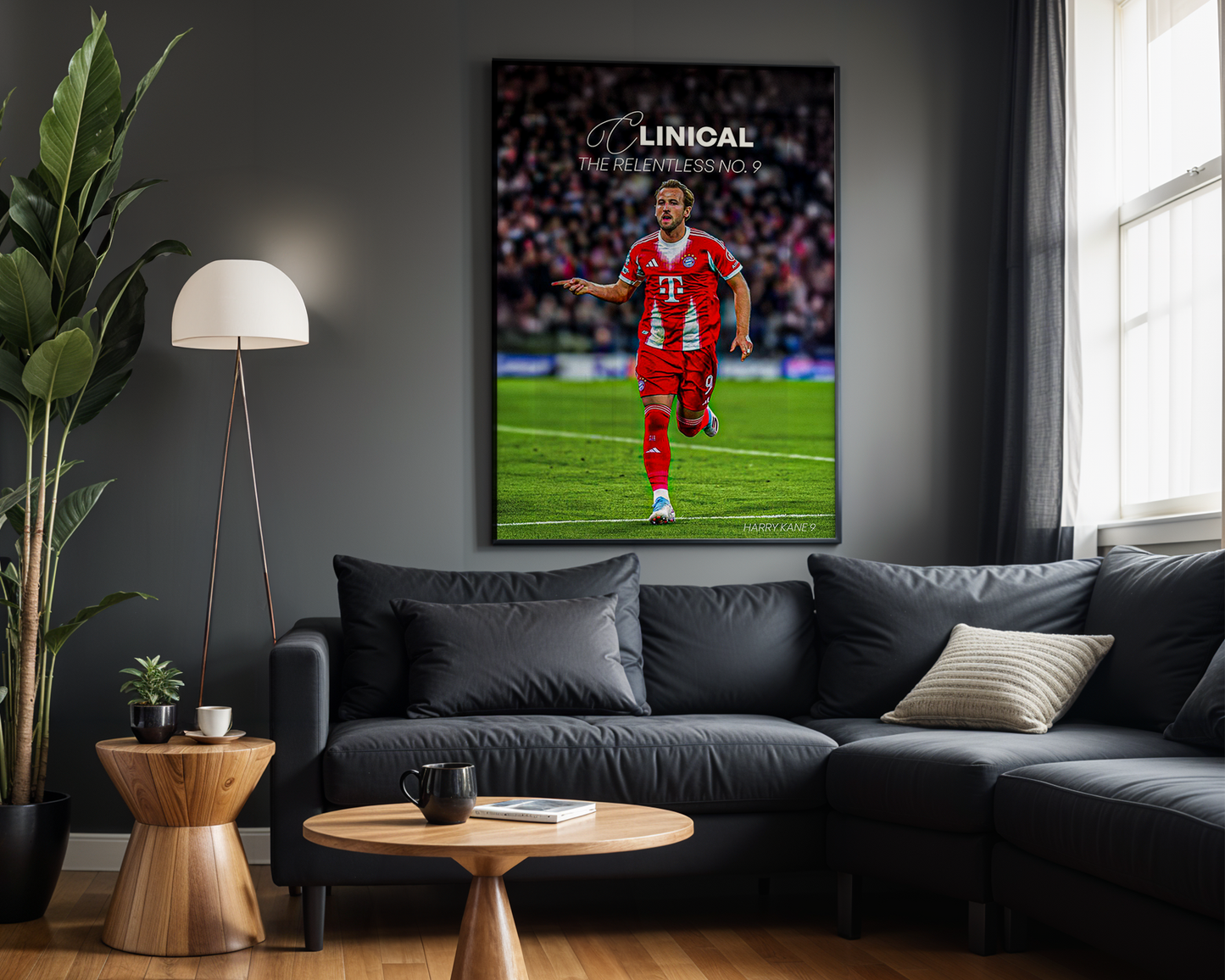 Harry Kane - Clinical | The Relentless No.9 Football Wall Art