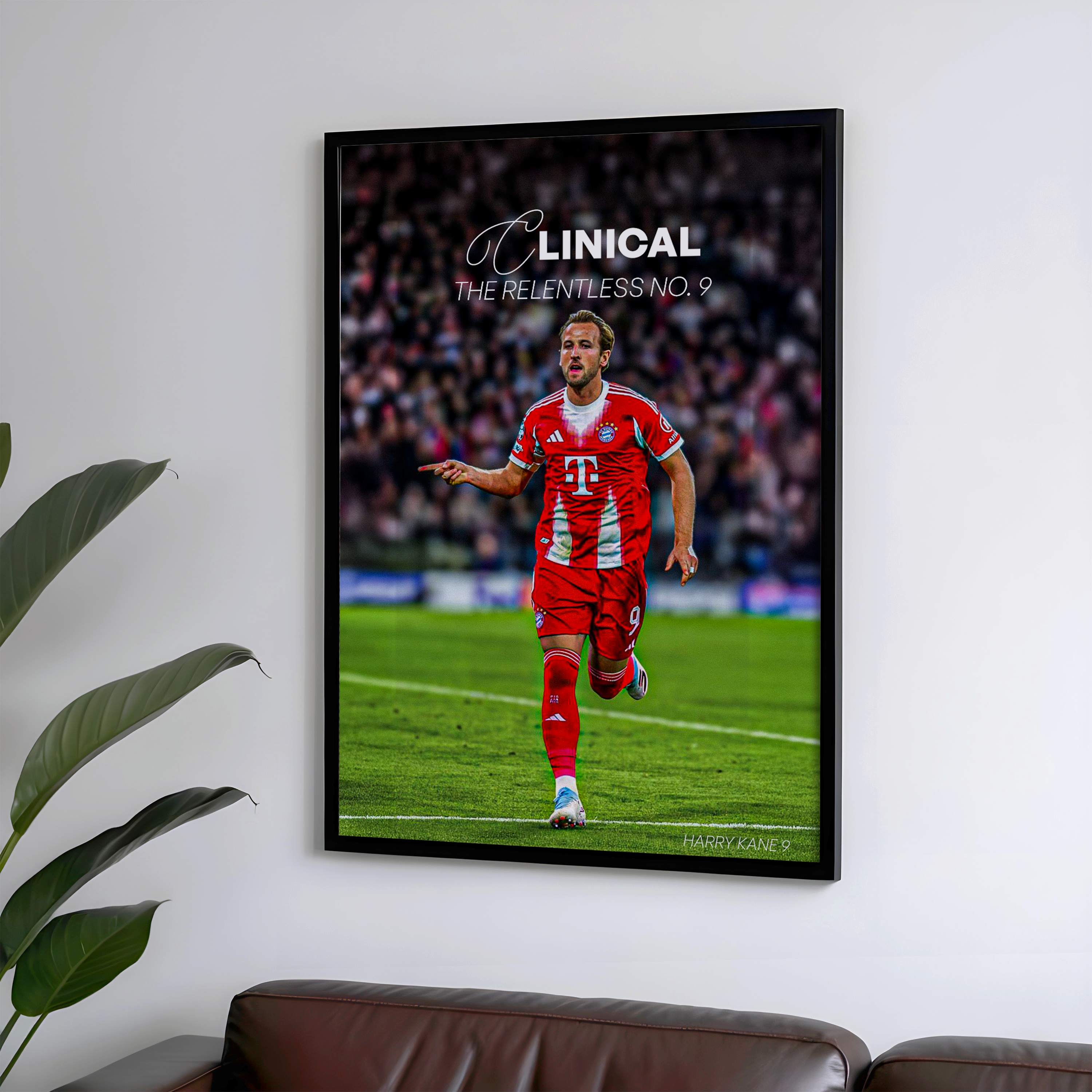 Harry Kane - Clinical | The Relentless No.9 Football Wall Art