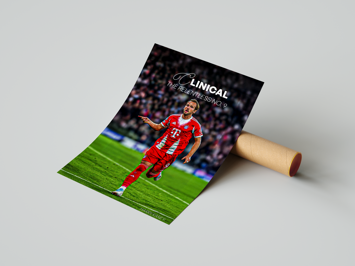 Harry Kane - Clinical | The Relentless No.9 Football Wall Art