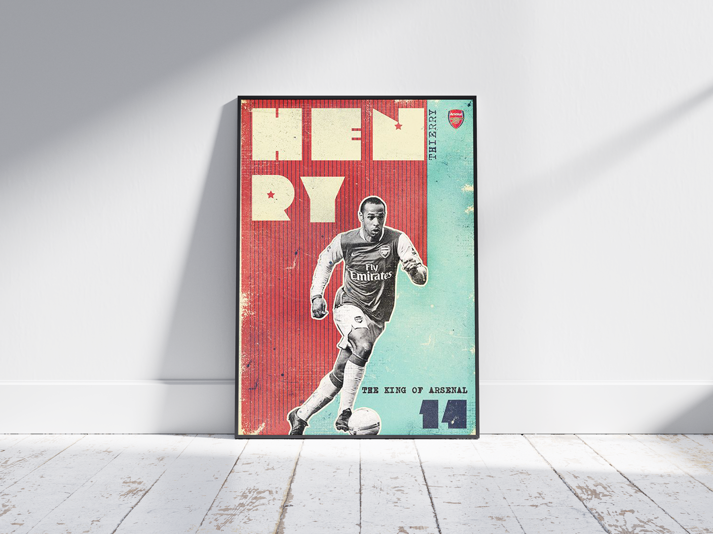 Thierry Henry Retro Poster