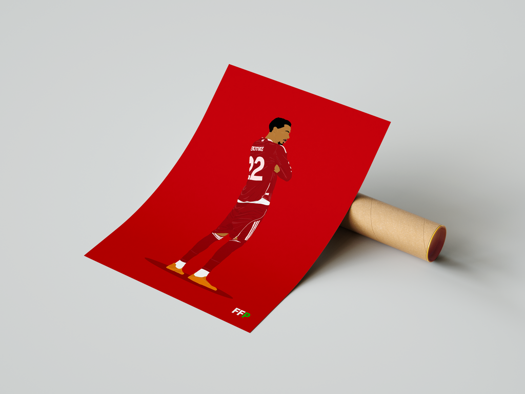 Hugo Ekitike - Liverpool Illustration Poster