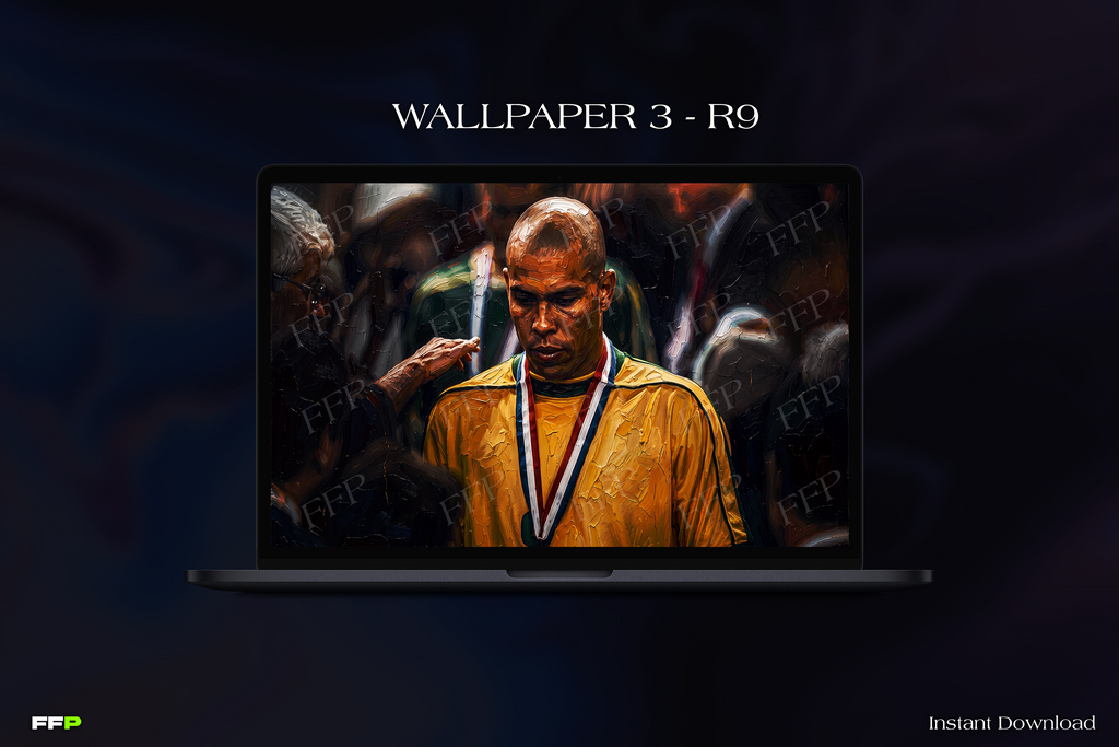 Icons Desktop Wallpaper Pack – 5 Painted Wallpapers for MacBook & PC | Digital Download