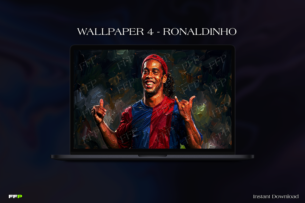 Icons Desktop Wallpaper Pack – 5 Painted Wallpapers for MacBook & PC | Digital Download