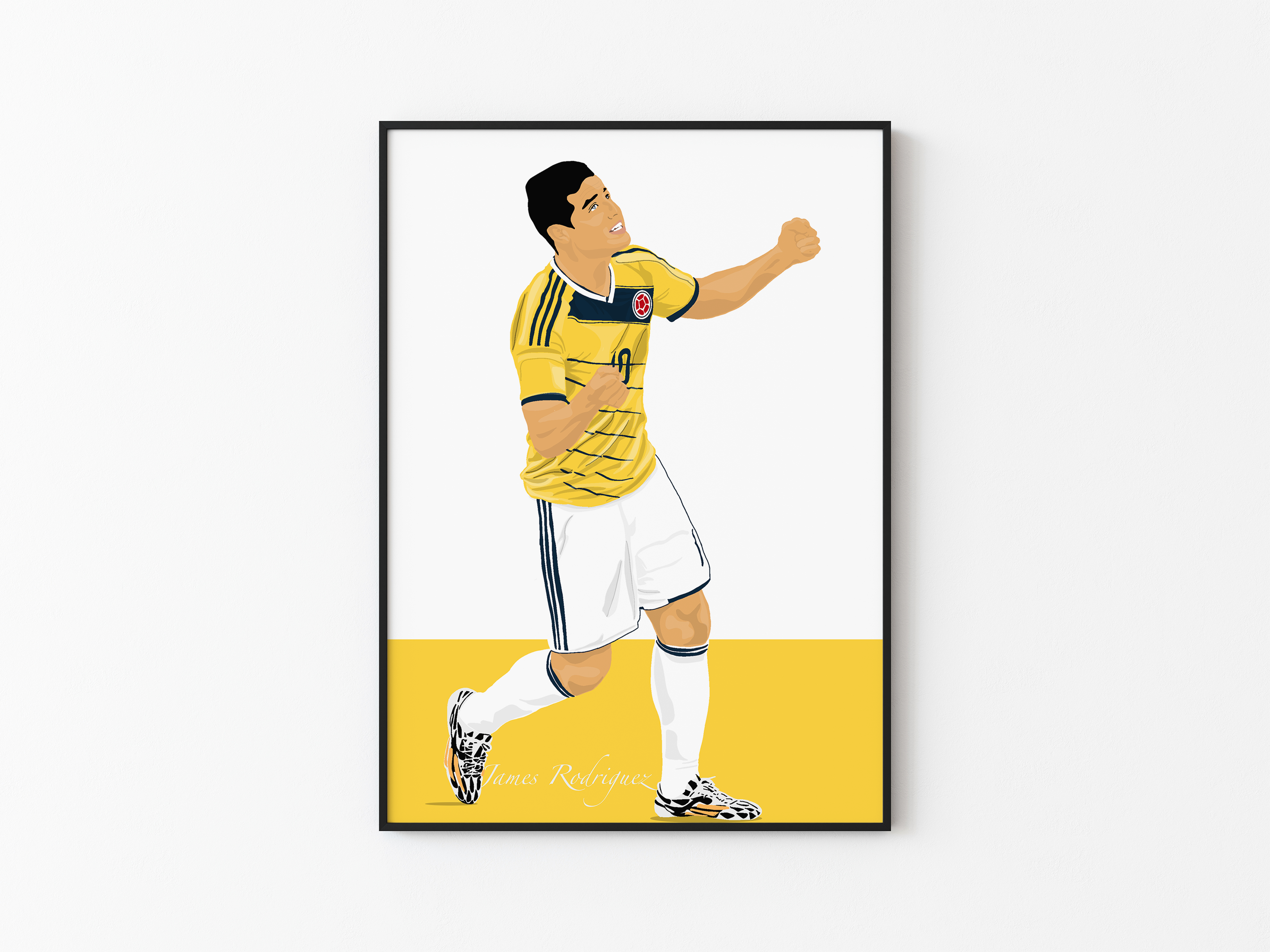 James Rodriguez - Colombia Illustration Poster