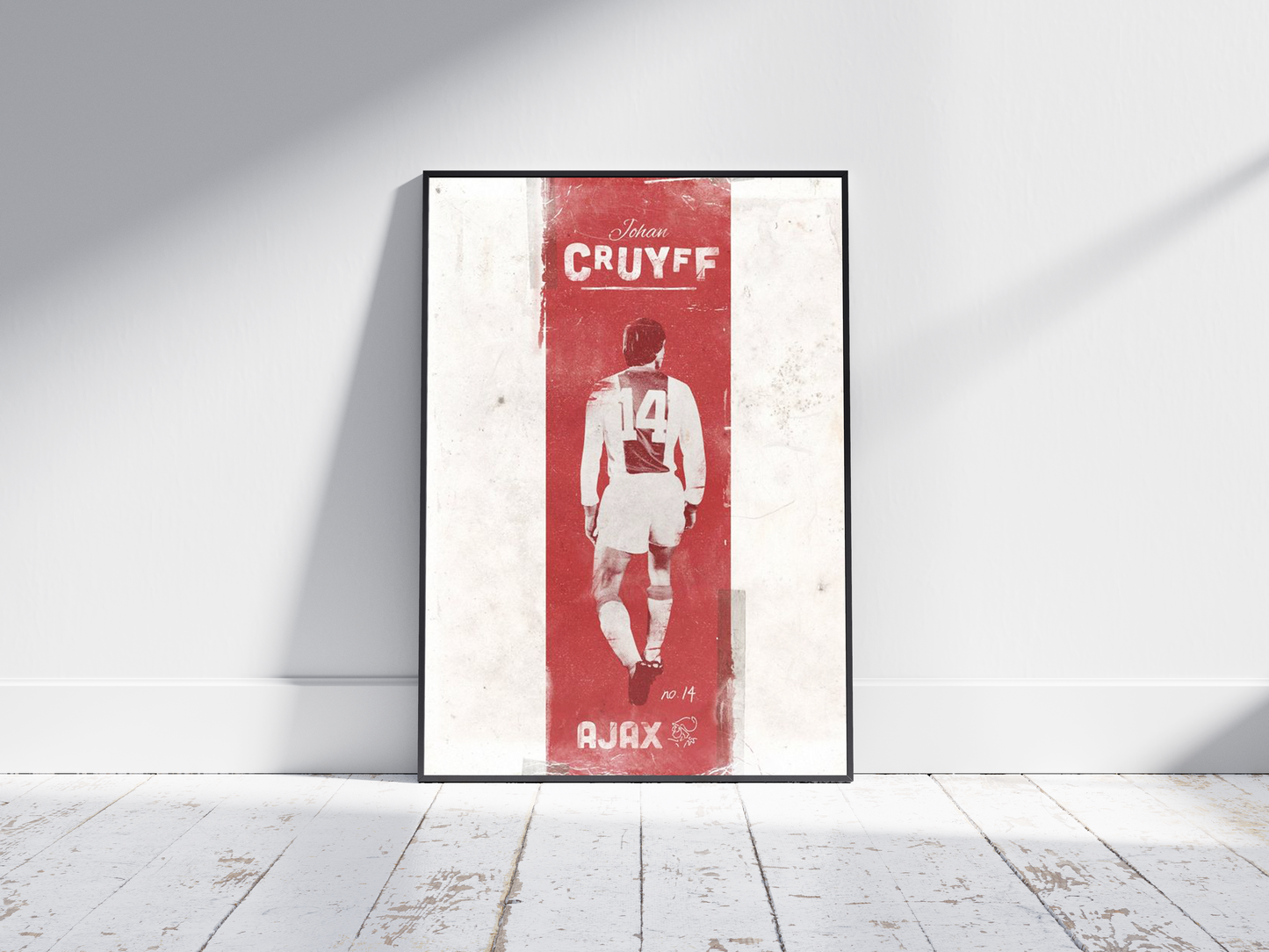 Johan Cruyff Retro Poster