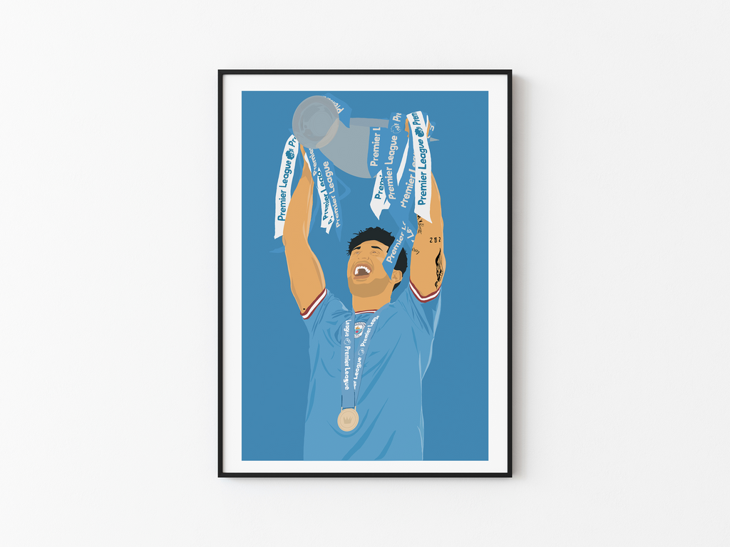 John Stones - Manchester City Illustration Poster