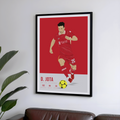 Diogo Jota Liverpool FC Poster | Hand-Drawn Illustration | Football Art