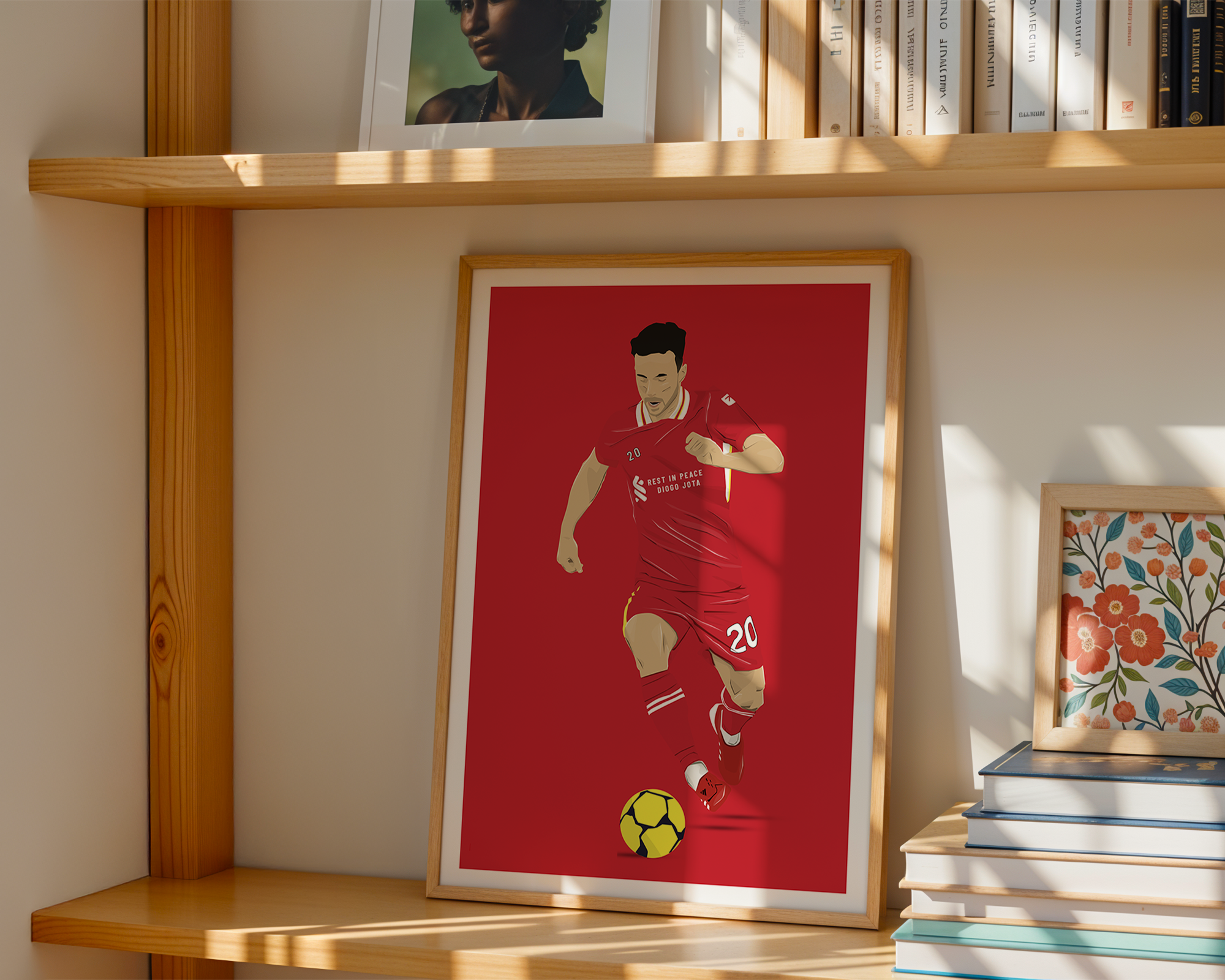 Diogo Jota Liverpool FC Poster | Hand-Drawn Illustration | Football Art