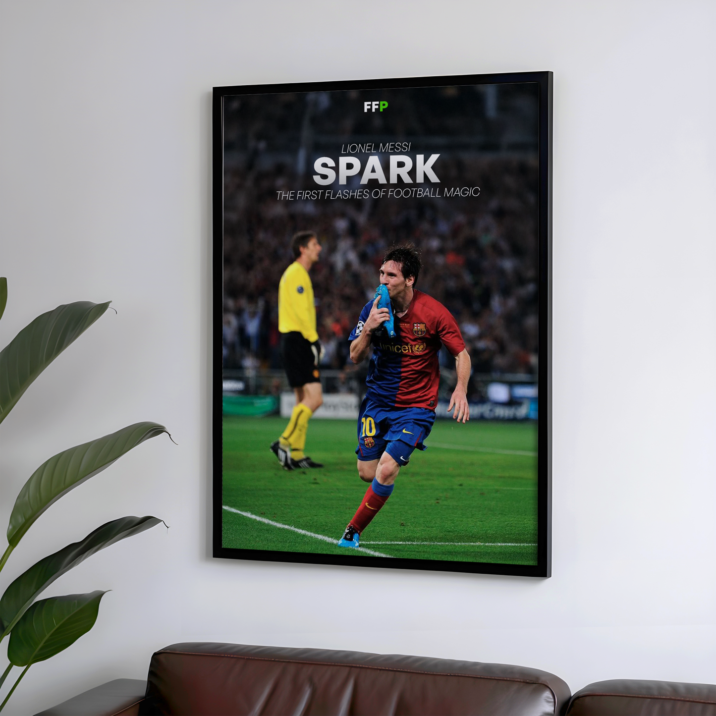Lionel Messi - Spark | The First Flashes Of Football Magic Football Poster