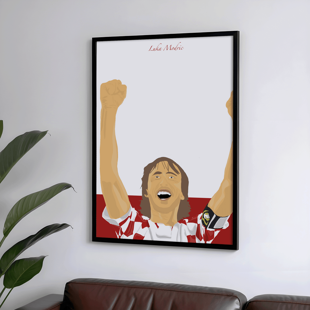 Luka Modric - Croatia Illustration Poster