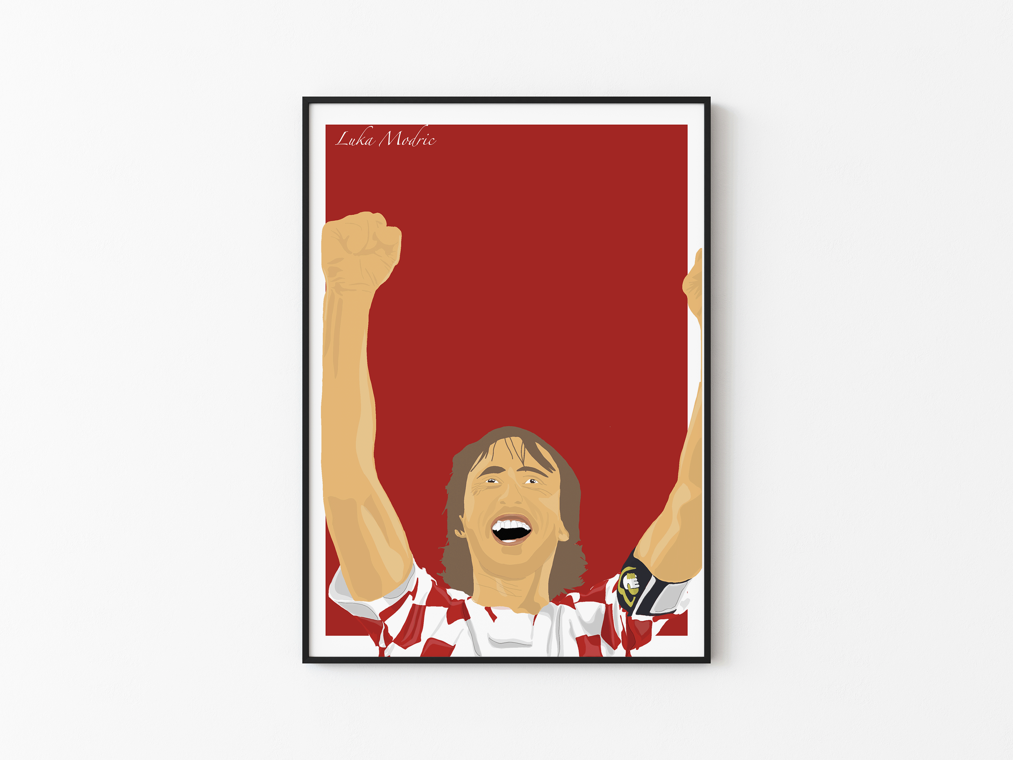 Luka Modric - Croatia Illustration Poster