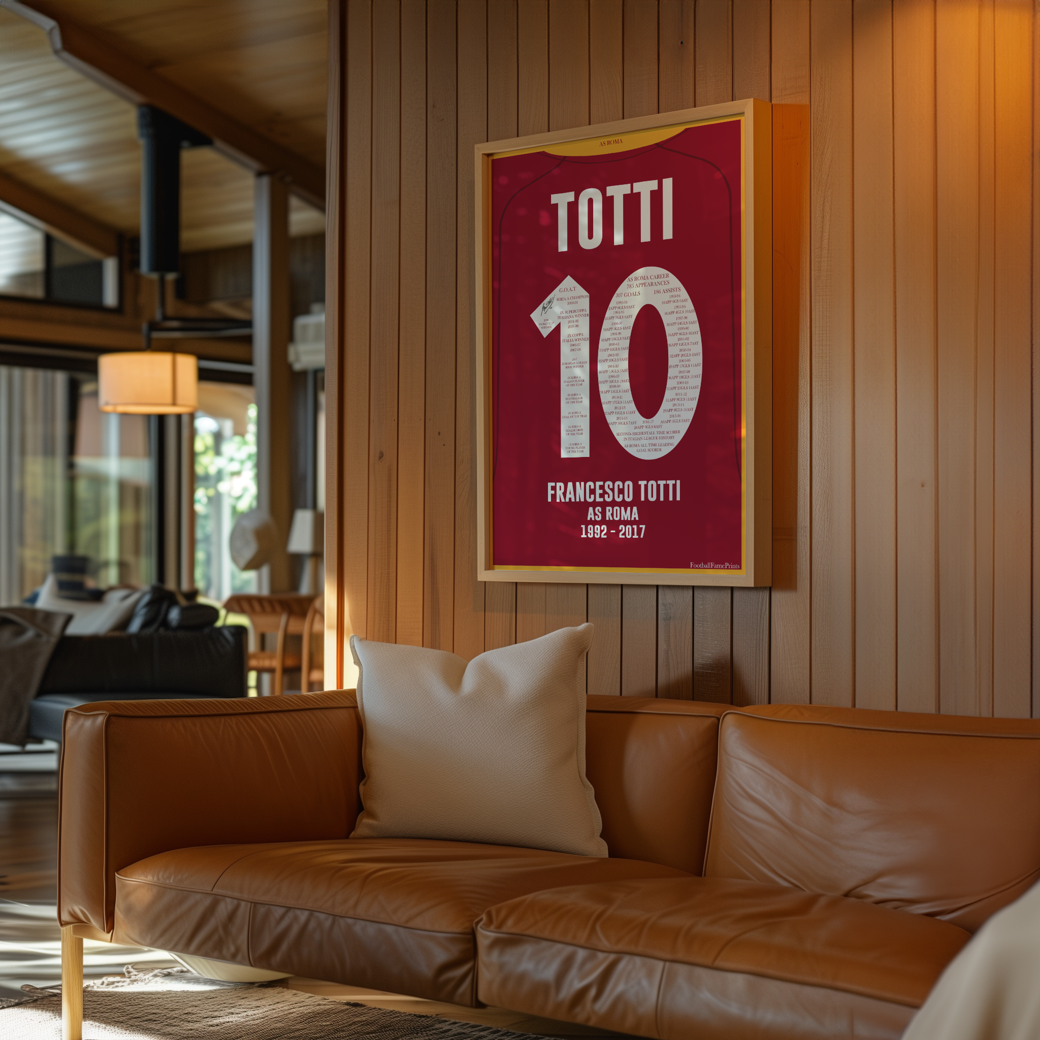 Francesco Totti As Roma Career Jersey