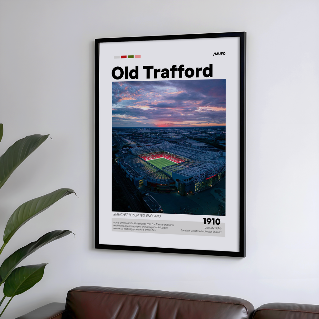 Old Trafford Stadium Poster - Manchester United FC