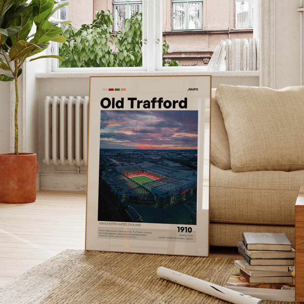 Old Trafford Stadium Poster - Manchester United FC