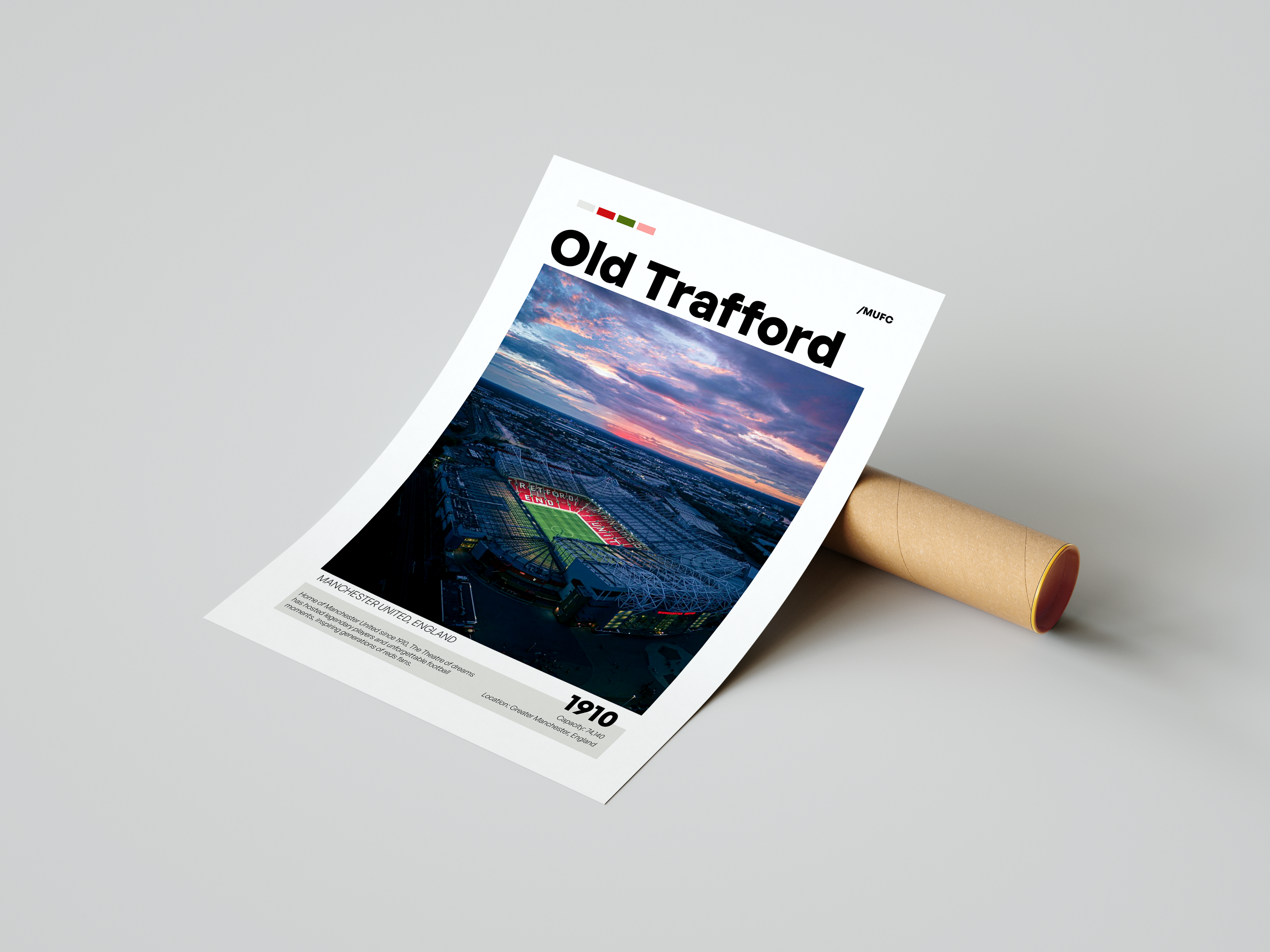 Old Trafford Stadium Poster - Manchester United FC