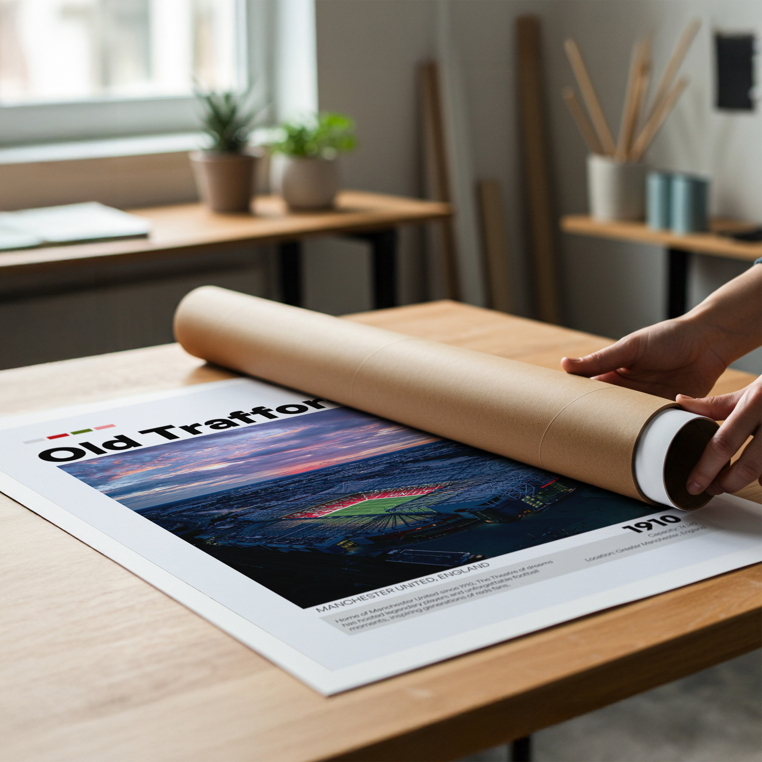 Old Trafford Stadium Poster - Manchester United FC