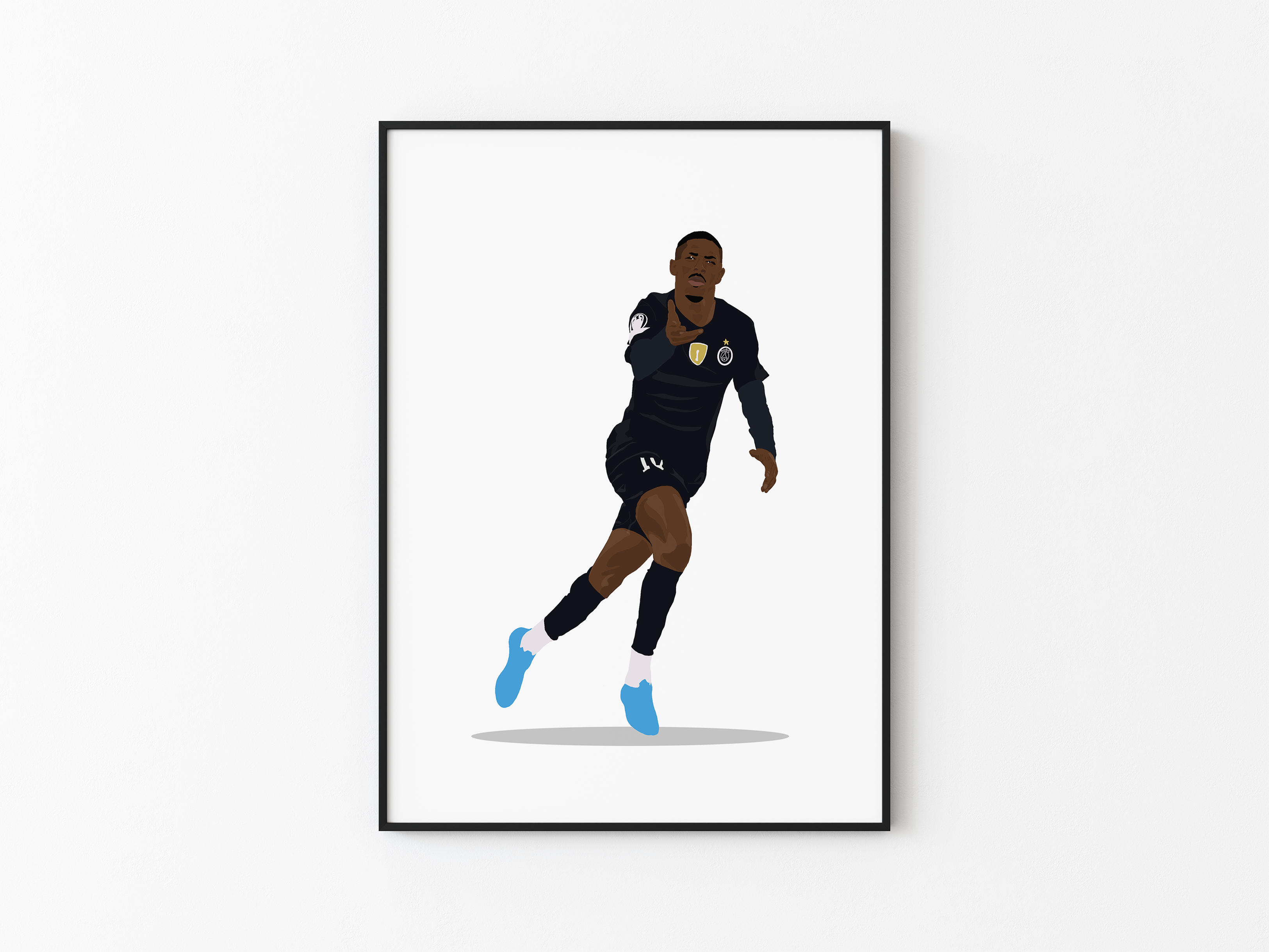 Ousmane Dembele - PSG Illustration Poster