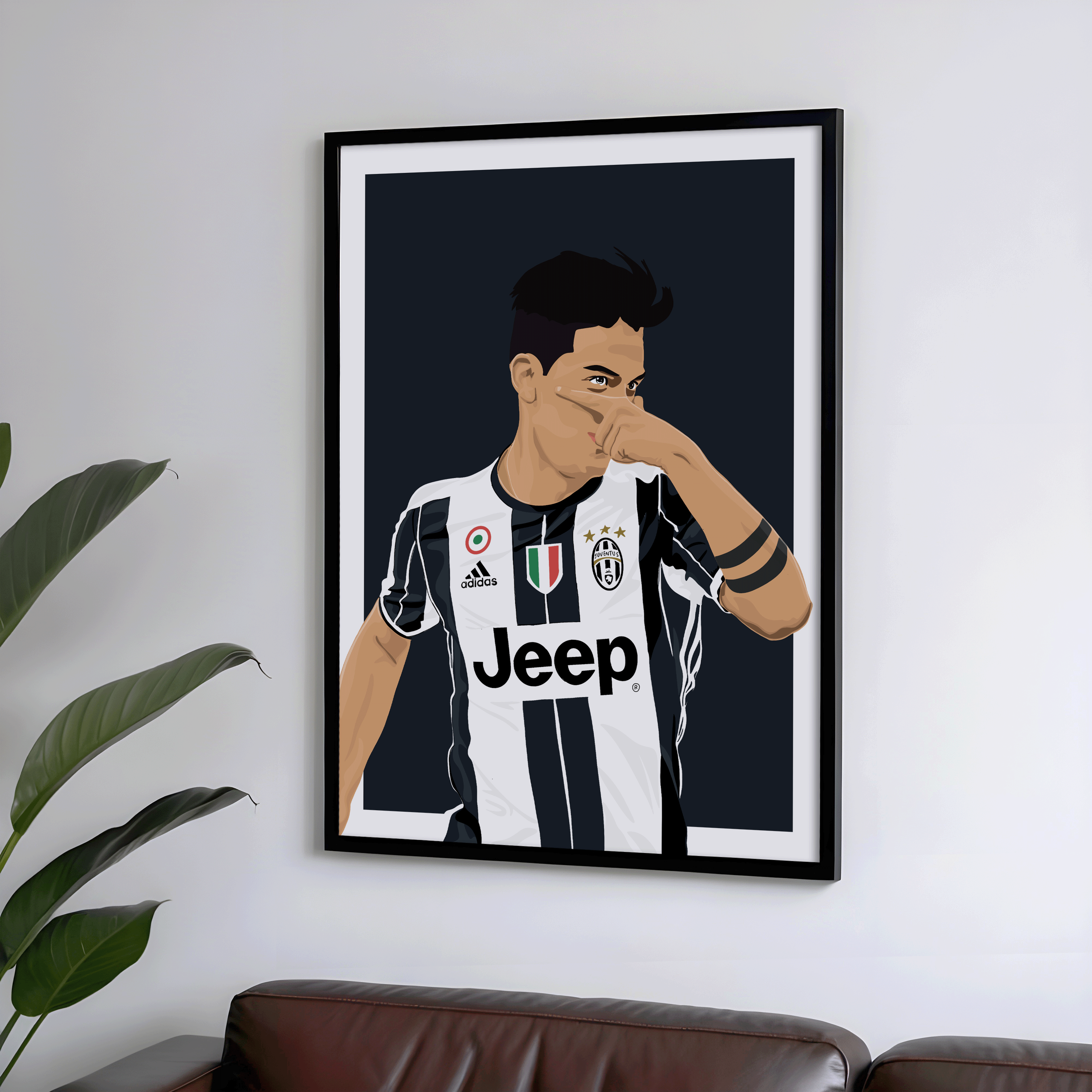 Paulo Dybala - Juventus Fc Poster | Hand-Drawn Illustration Print