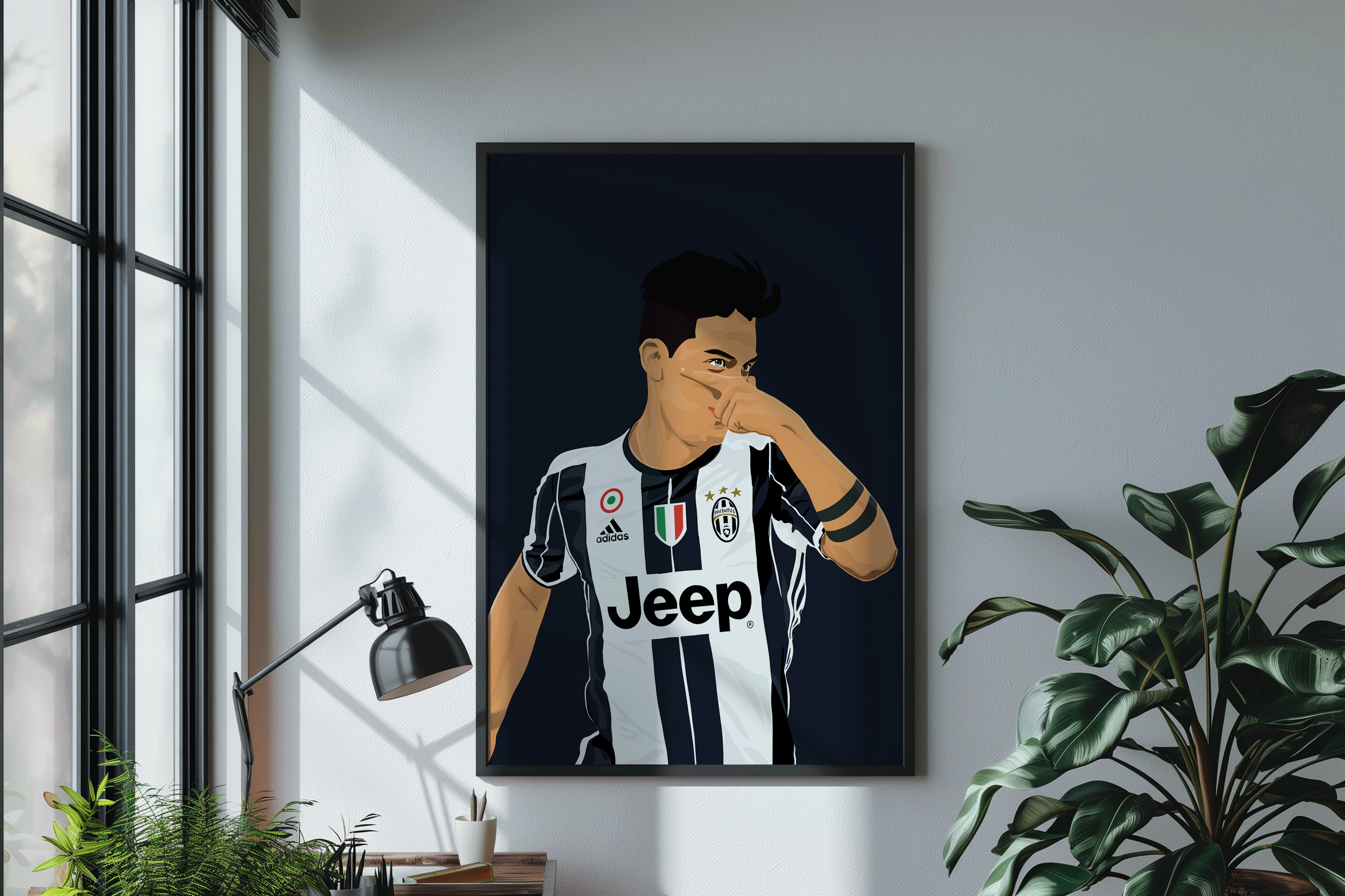 Paulo Dybala - Juventus Fc Poster | Hand-Drawn Illustration Print