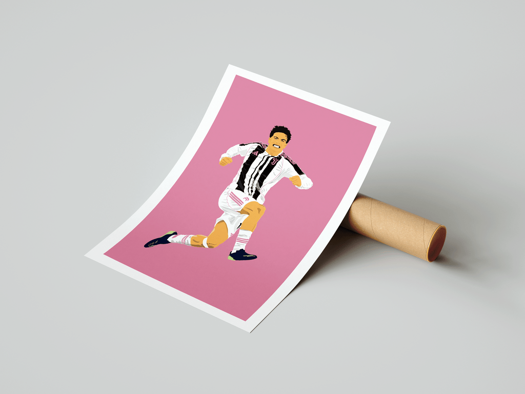 Kenan Yildiz - Juventus Illustration Poster