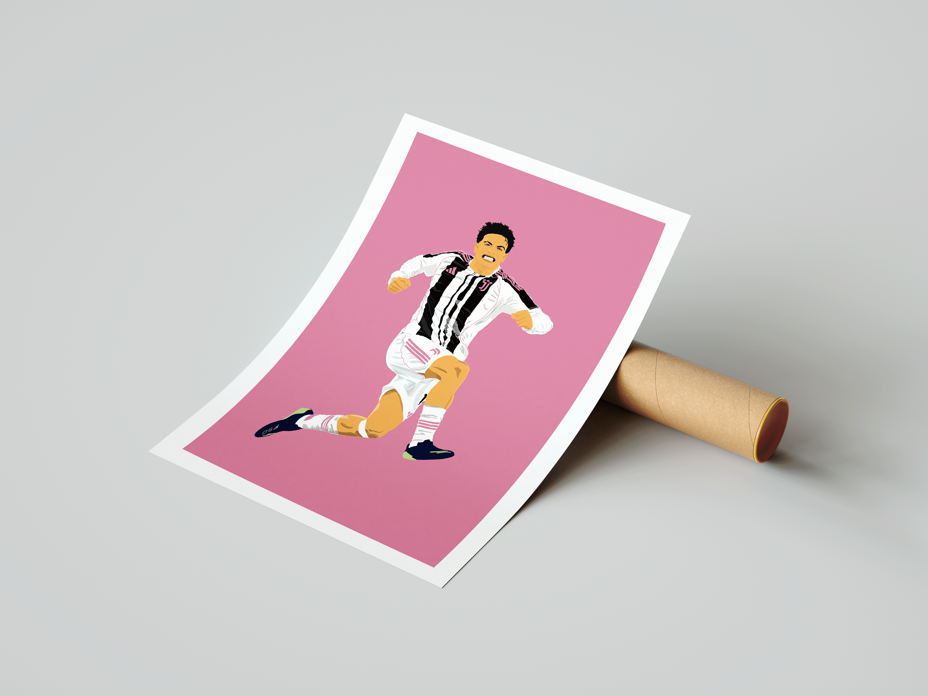 Kenan Yildiz - Juventus Illustration Poster