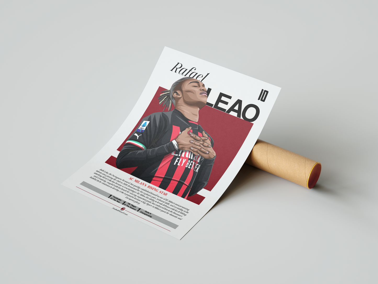 AC Milan Rafael Leao Illustration