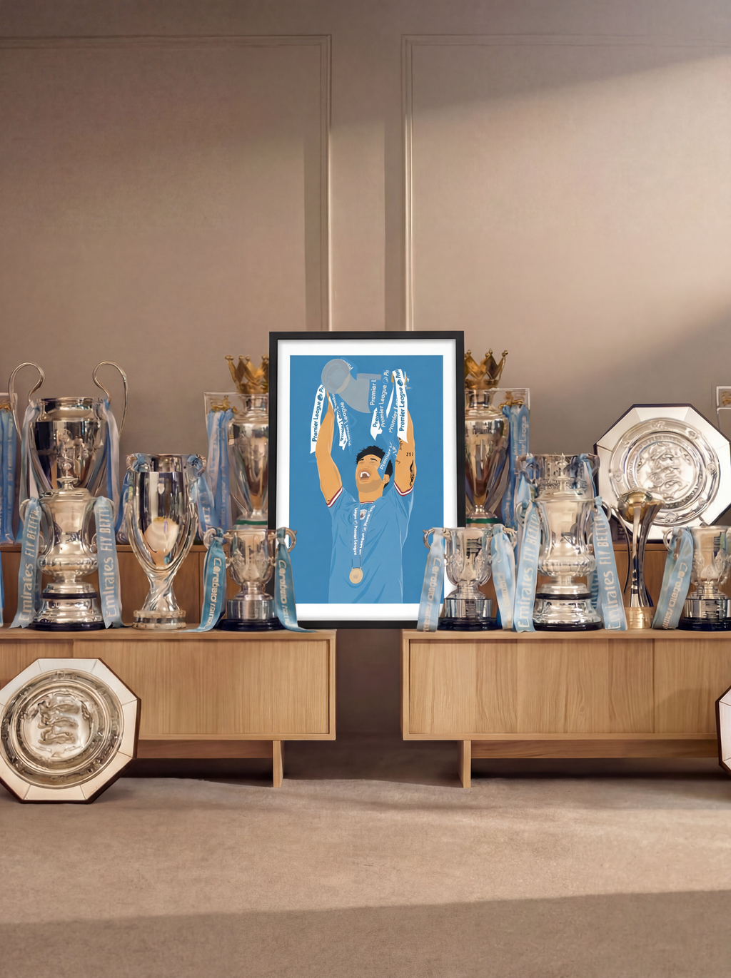 John Stones - Manchester City Illustration Poster