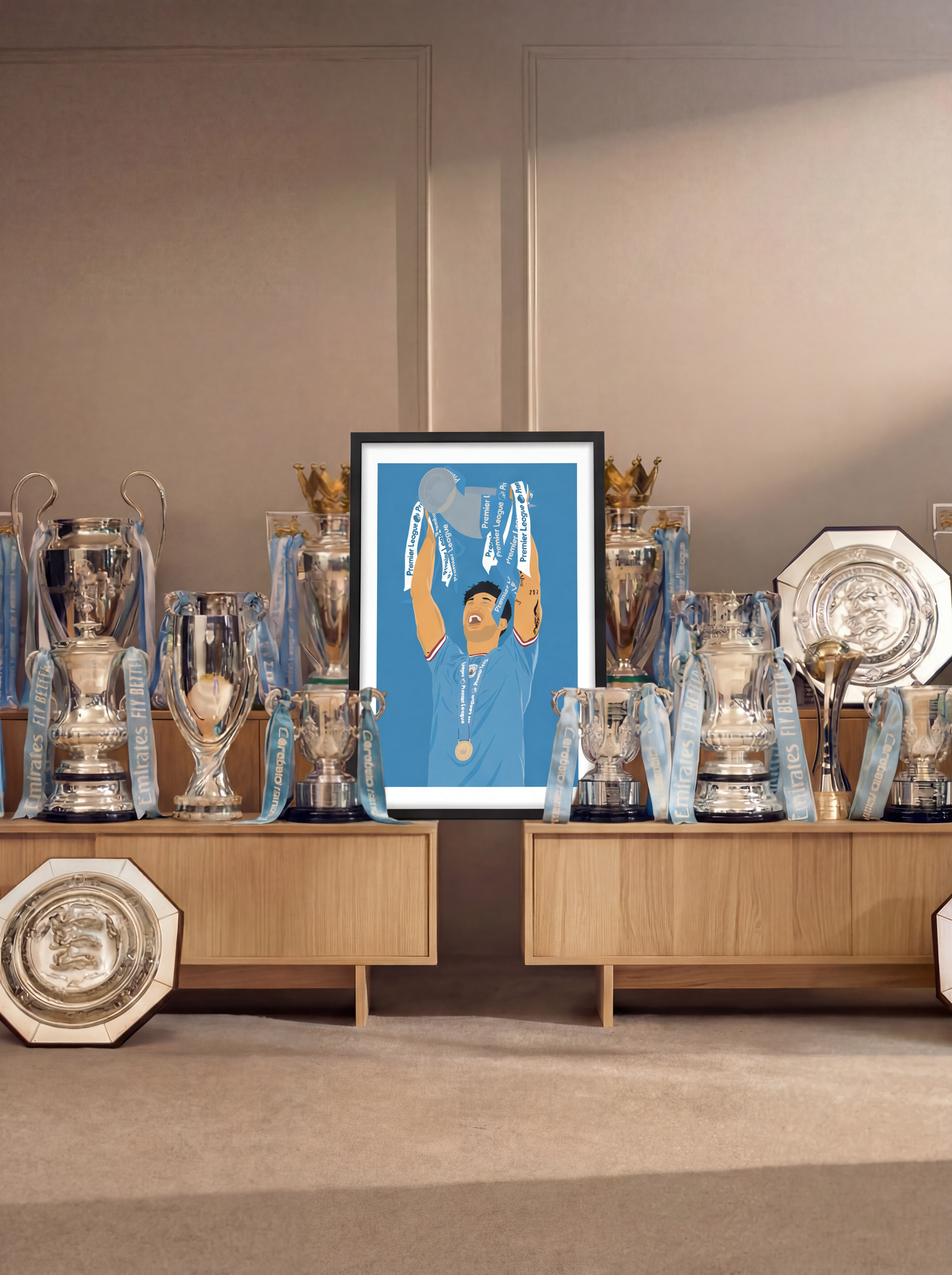 John Stones - Manchester City Illustration Poster
